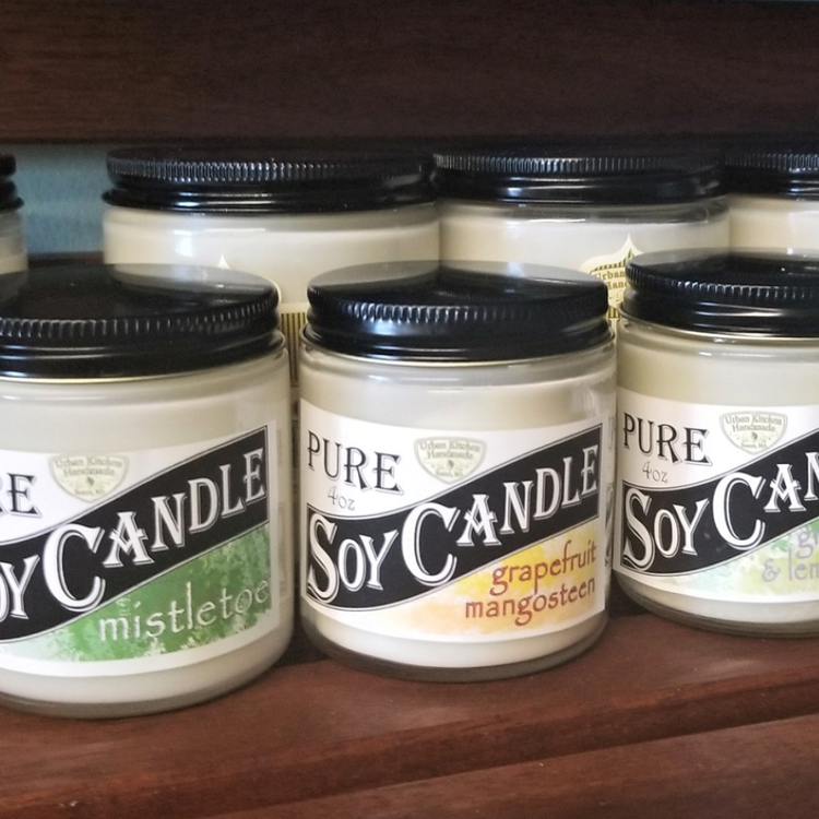 Soy Candle - 4oz Round Glass Jar