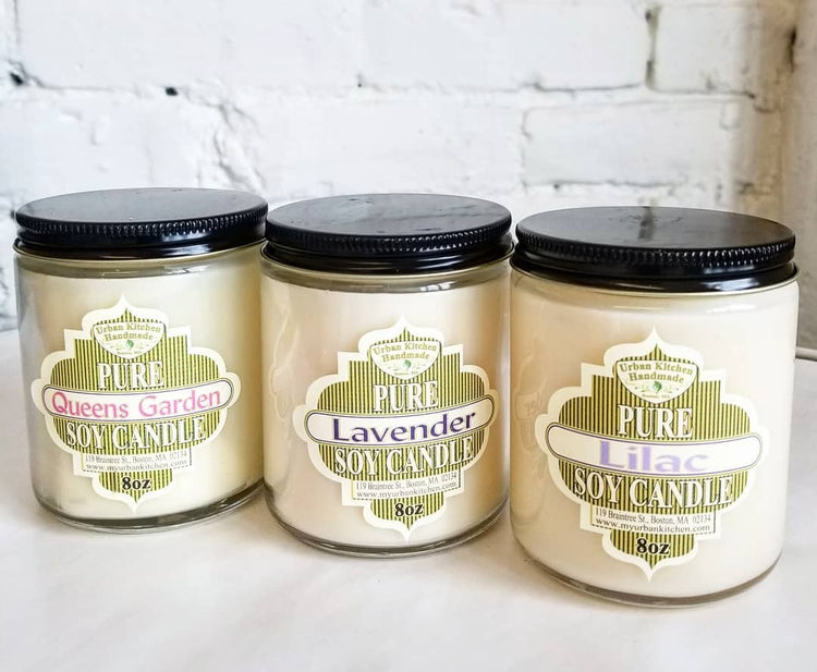 Soy Candle - 8oz Round Glass Jar