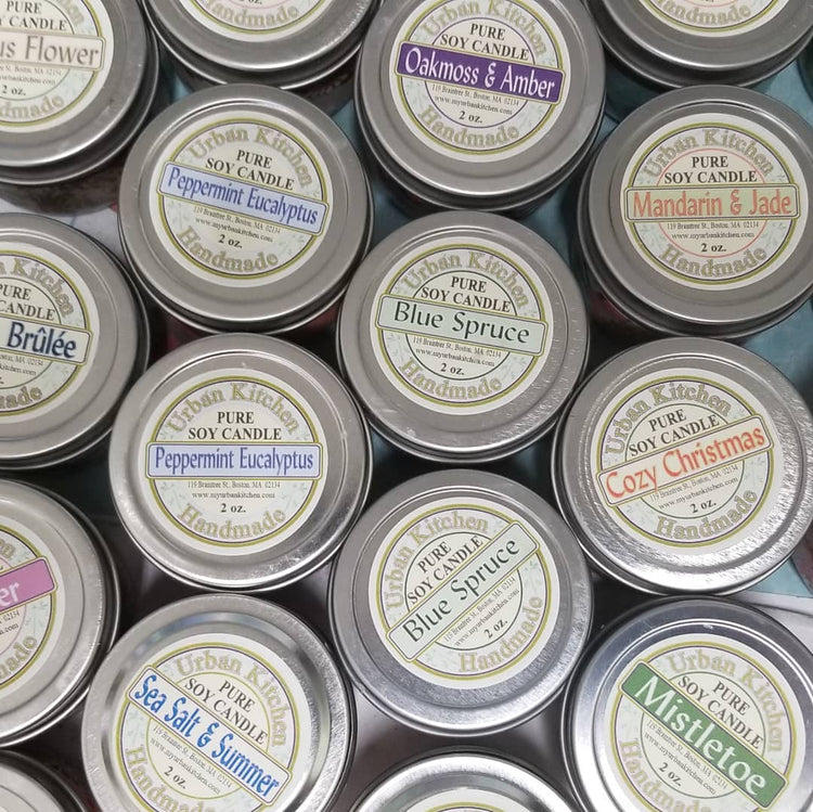 Soy Candle - 2oz. Round Metal Tin