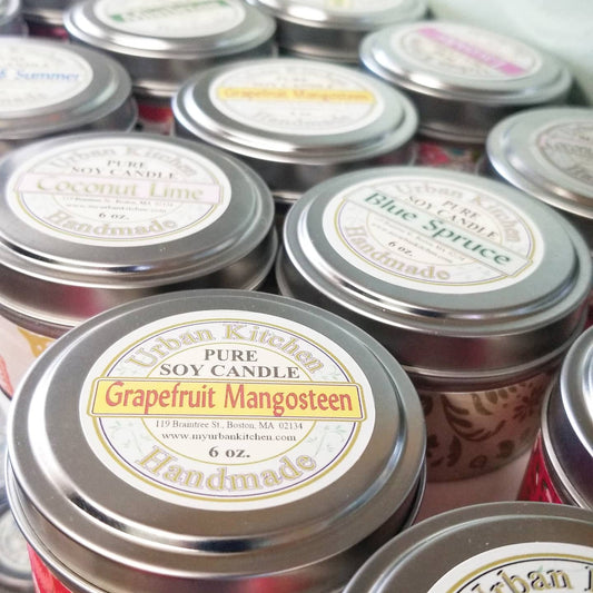 Soy Candle - 6oz. Round Metal Tin